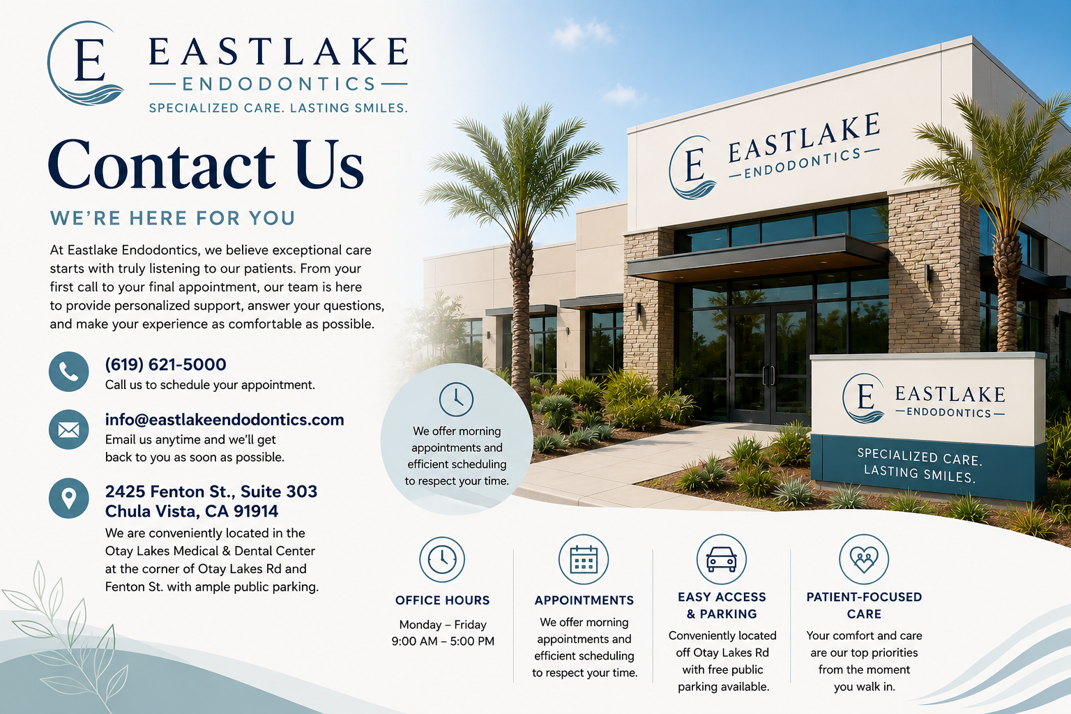 Eastlake Endodontics | Chula Vista, CA serving South Bay San Diego